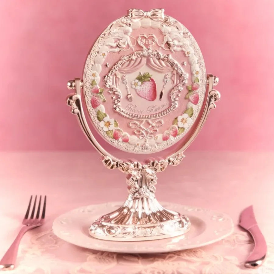 Decorative Desktop Vanity Makeup Mirror - 6