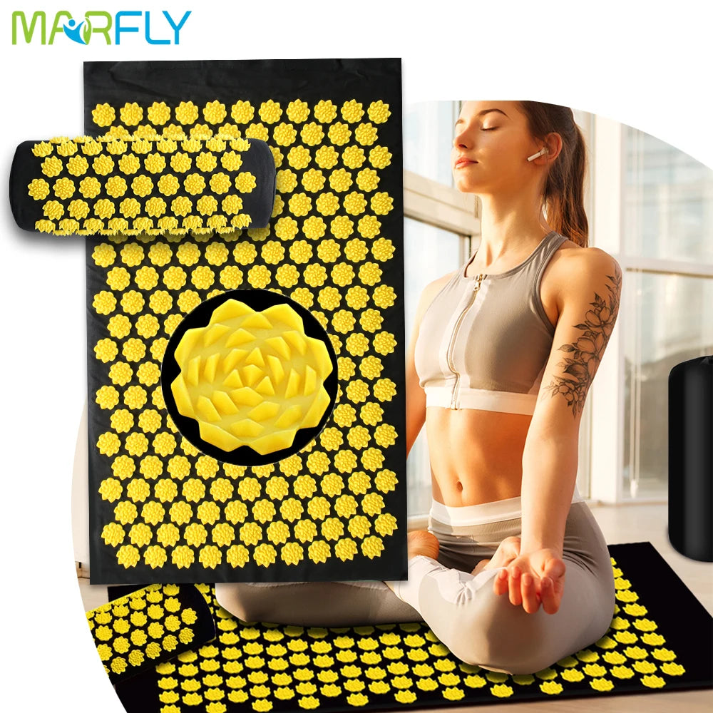 Acupressure Massage Mat and Pillow Set for Muscle Pain Relief - 8