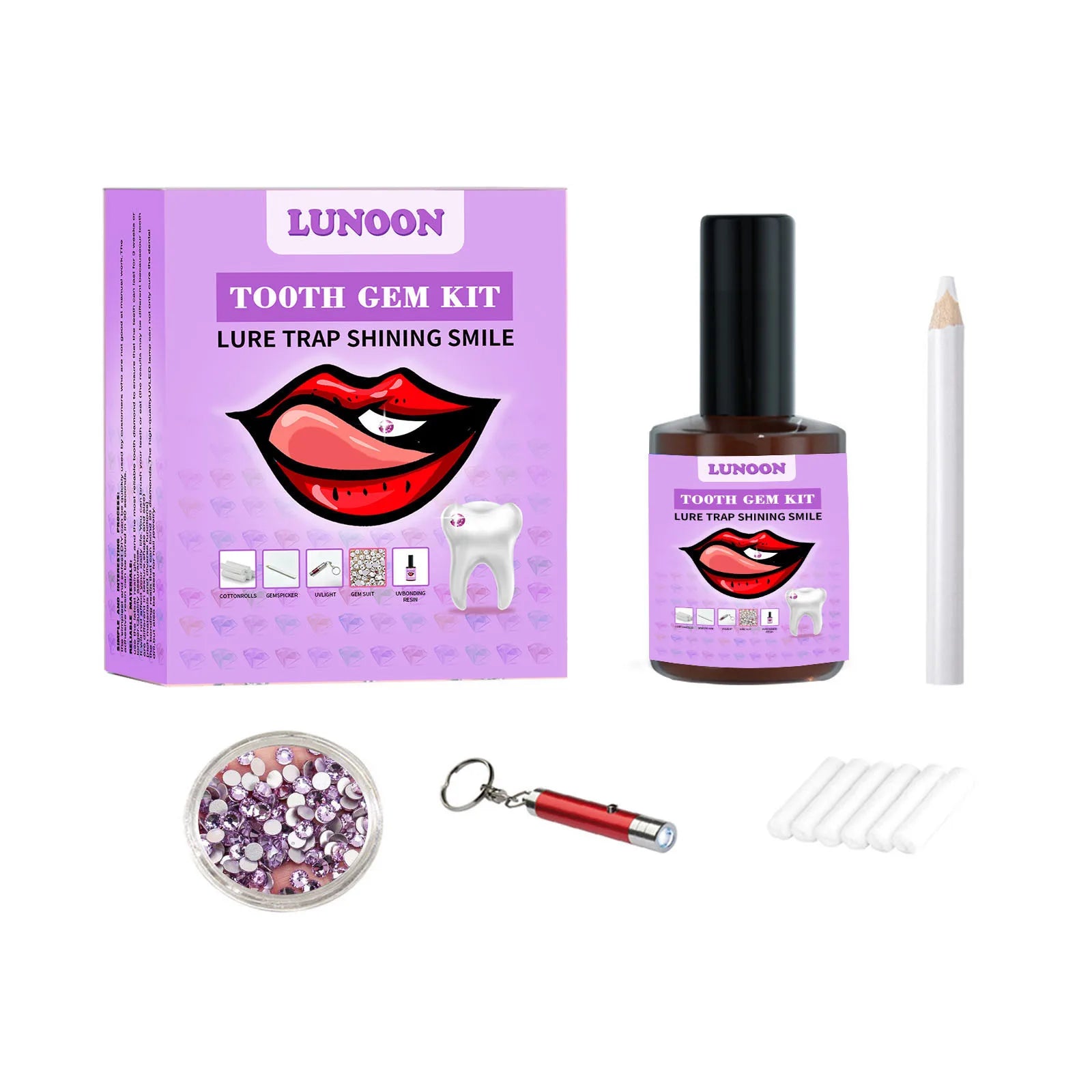 Professional DIY Tooth Gem Application Kit - 19
