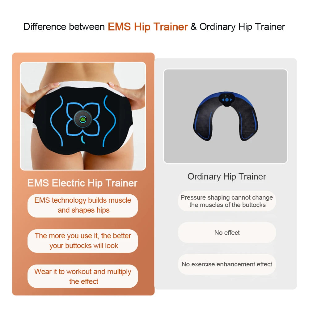 EMS Electric Hip Trainer and Muscle Sculpting Massage Machine - 8