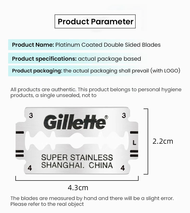 Classic Stainless Steel Double-Edge Manual Shaving Razor - 6