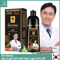 Instant Permanent Hair Dye Shampoo for Grey Coverage