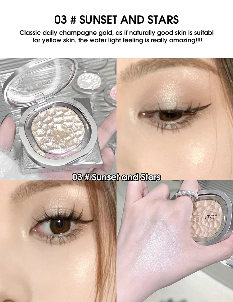 Shimmering High-Gloss Pearlescent Face and Eye Highlighter - 17