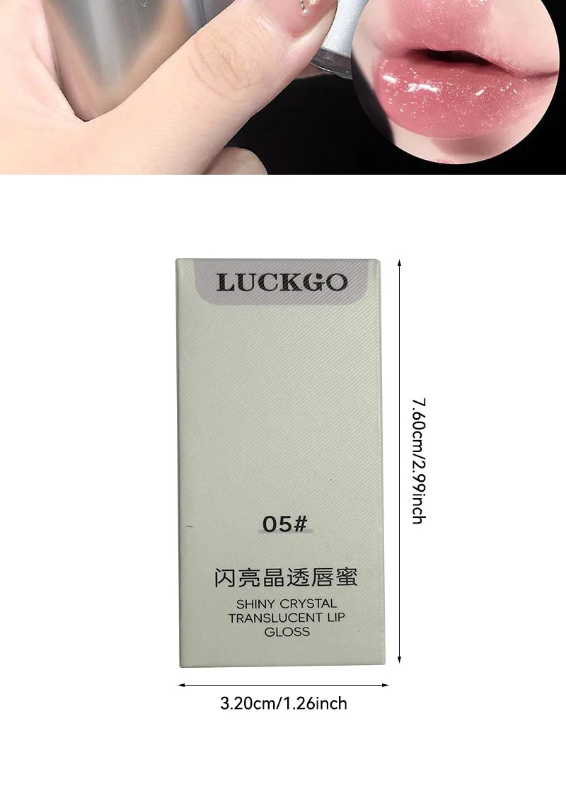 Hydrating Crystal Mirror Lip Gloss for Long-Lasting Shine - 18
