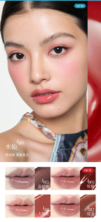 Hydrating Shimmer Lip Gloss for High-Shine Nude Finish