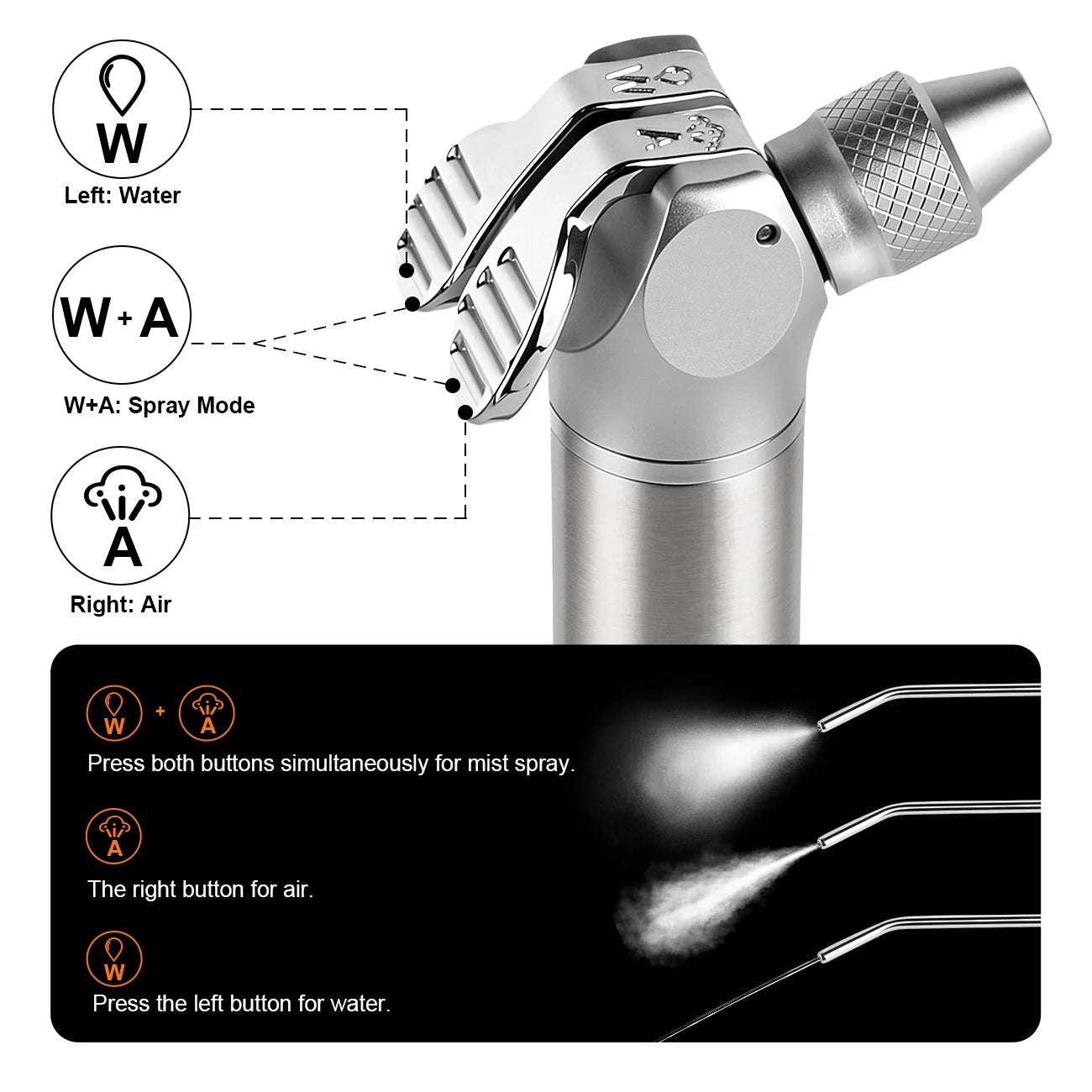 3-Way Dental Air Water Syringe Tool for Dental Chairs - 2