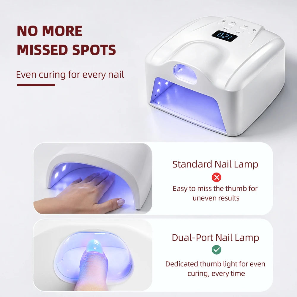 Dual-Mode Professional Gel Nail Dryer with Auto Sensor - 19