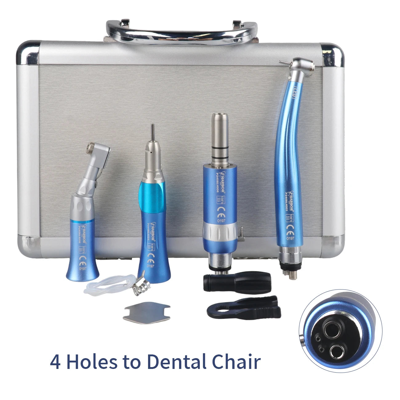 4-Piece Professional Dental Handpiece Kit - 24