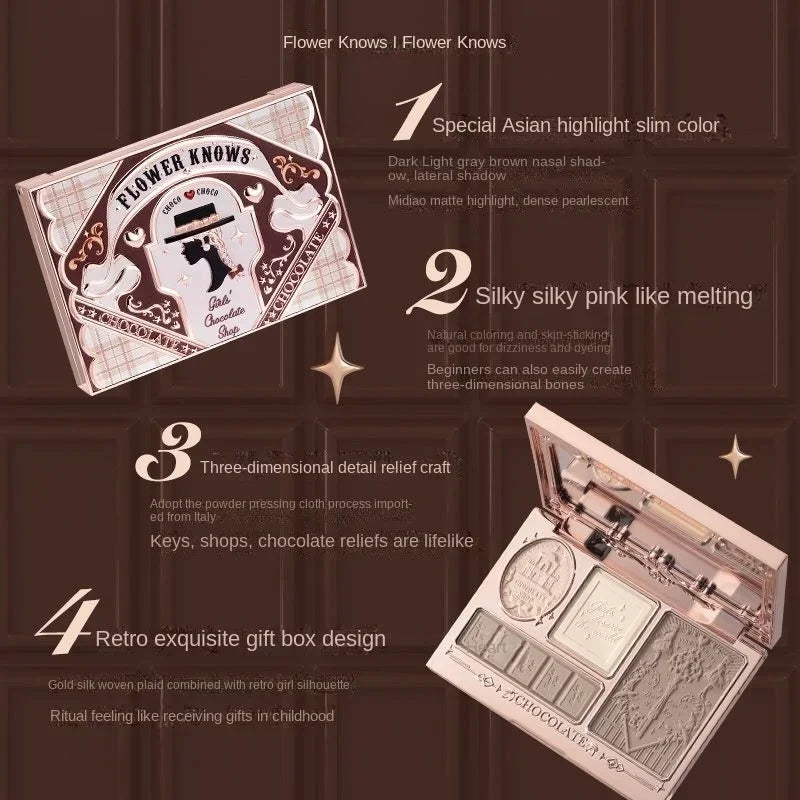 All-in-One Sculpting Highlighter and Contour Face Palette - 3