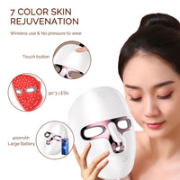 7-Color Photon LED Face and Neck Rejuvenation Mask