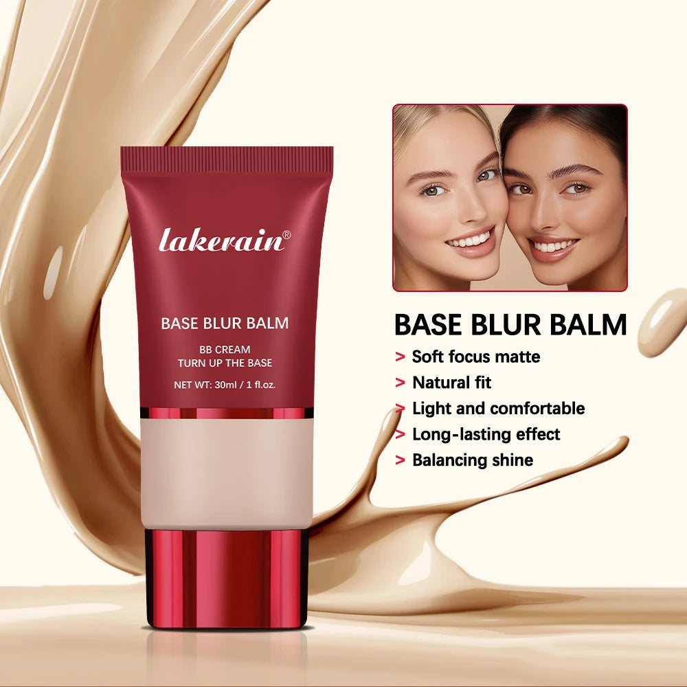 Matte Blur Foundation and Dual-Brush Makeup Set - 3