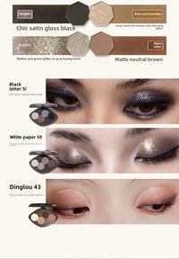 4-Color Chameleon Shimmer Eyeshadow Palette