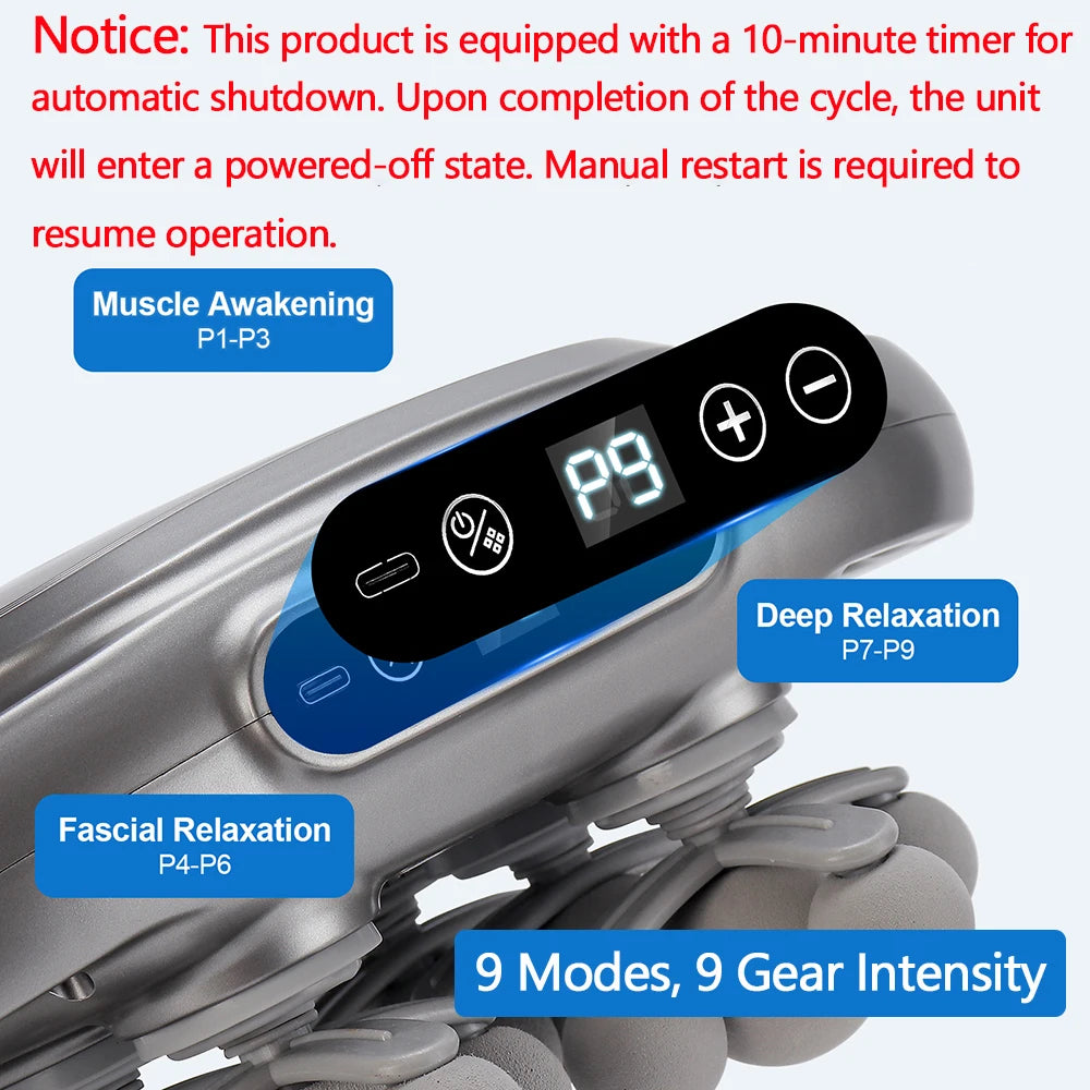 Multi-Head Deep Tissue Muscle Massage Gun - 11