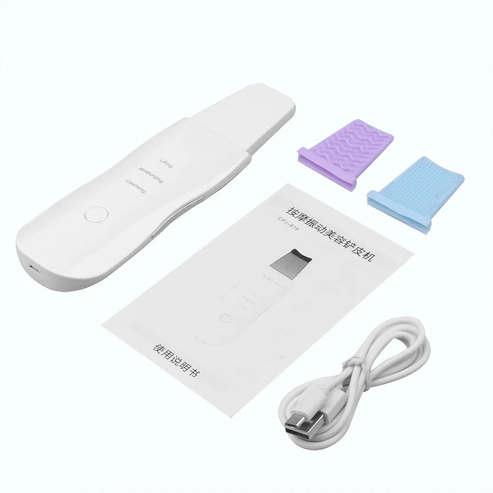 Ultrasonic Facial Skin Scrubber and Pore Cleaner - 24