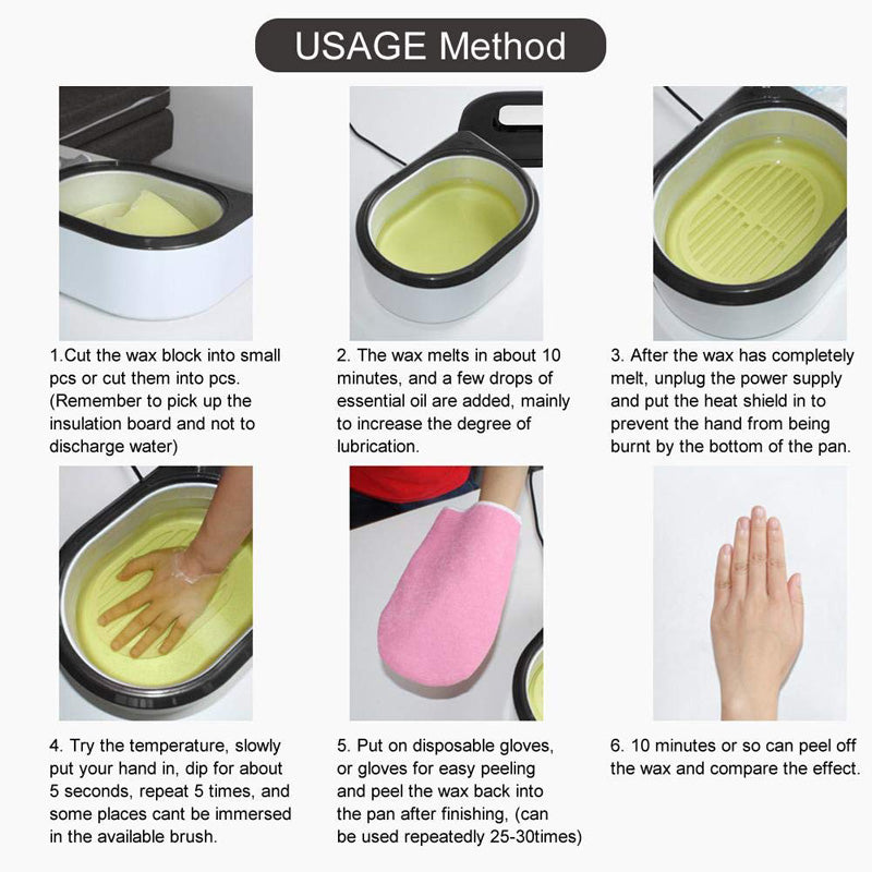 Professional Paraffin Wax Bath Warmer for Hands and Feet Spa - 17