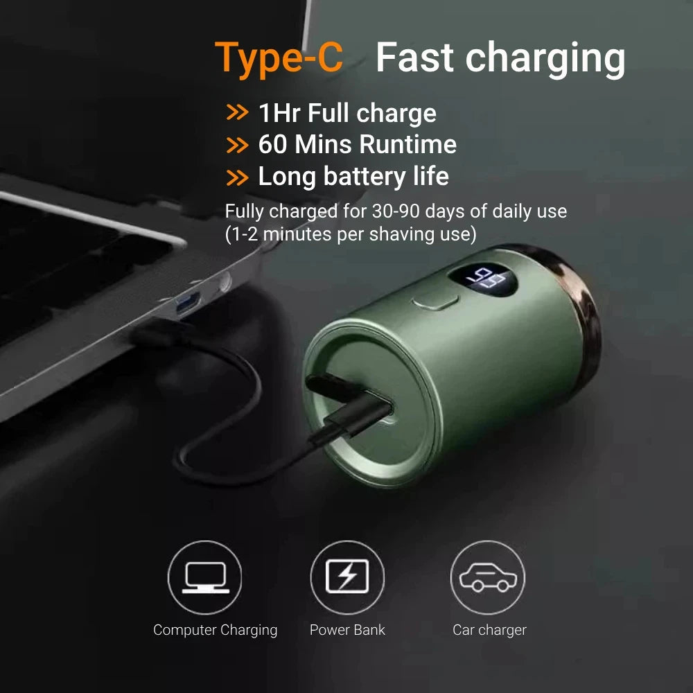 Portable Electric Pocket Shaver for Quick Grooming - 4