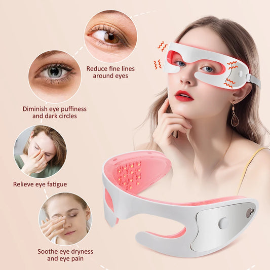 3D Red Light Therapy Eye Massager for Fatigue and Dark Circles