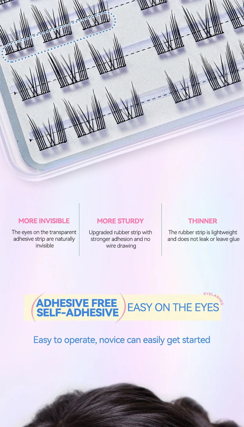 No-Glue DIY Segmented False Eyelashes - 9