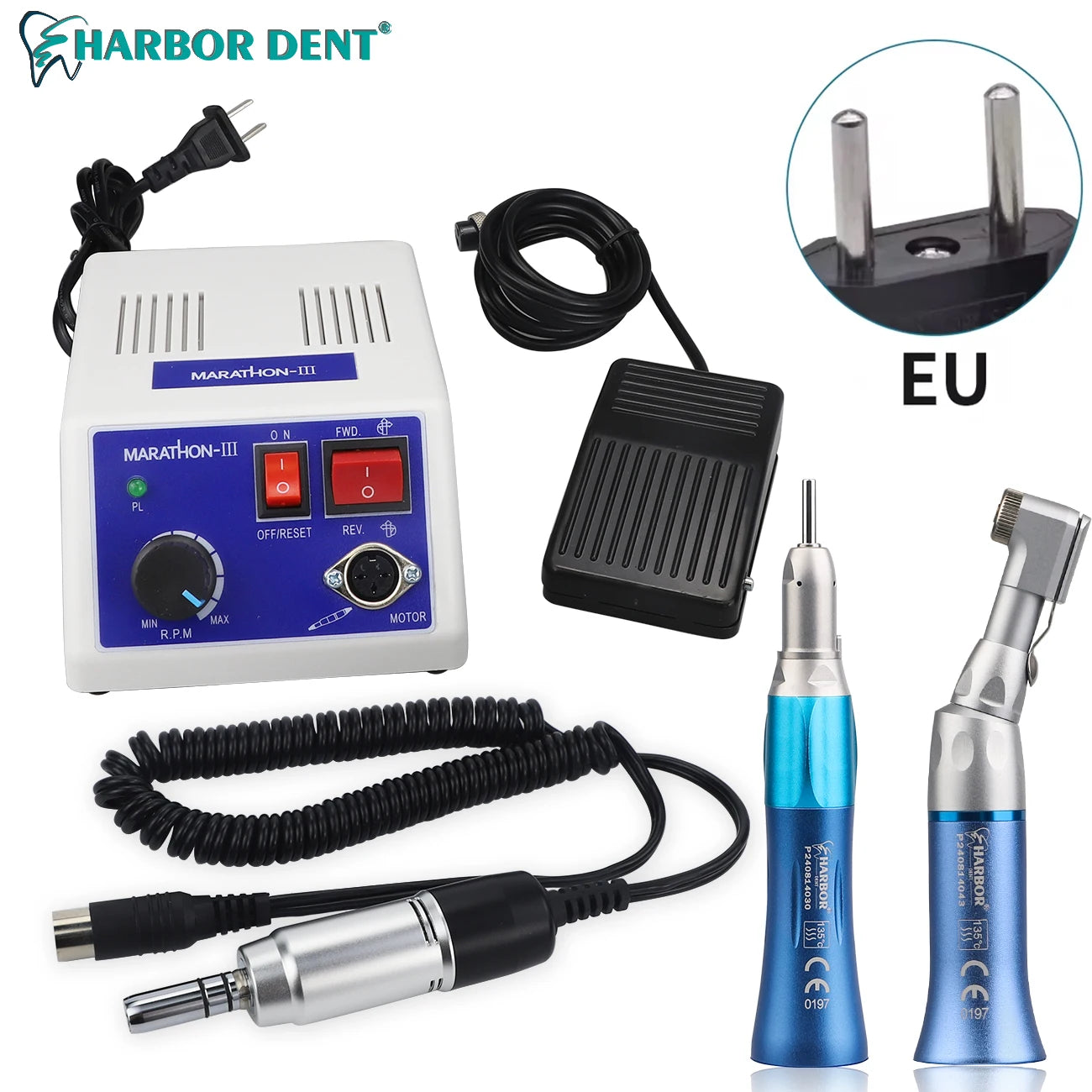 Professional Dental Lab Micromotor Polishing Handpiece System - 15