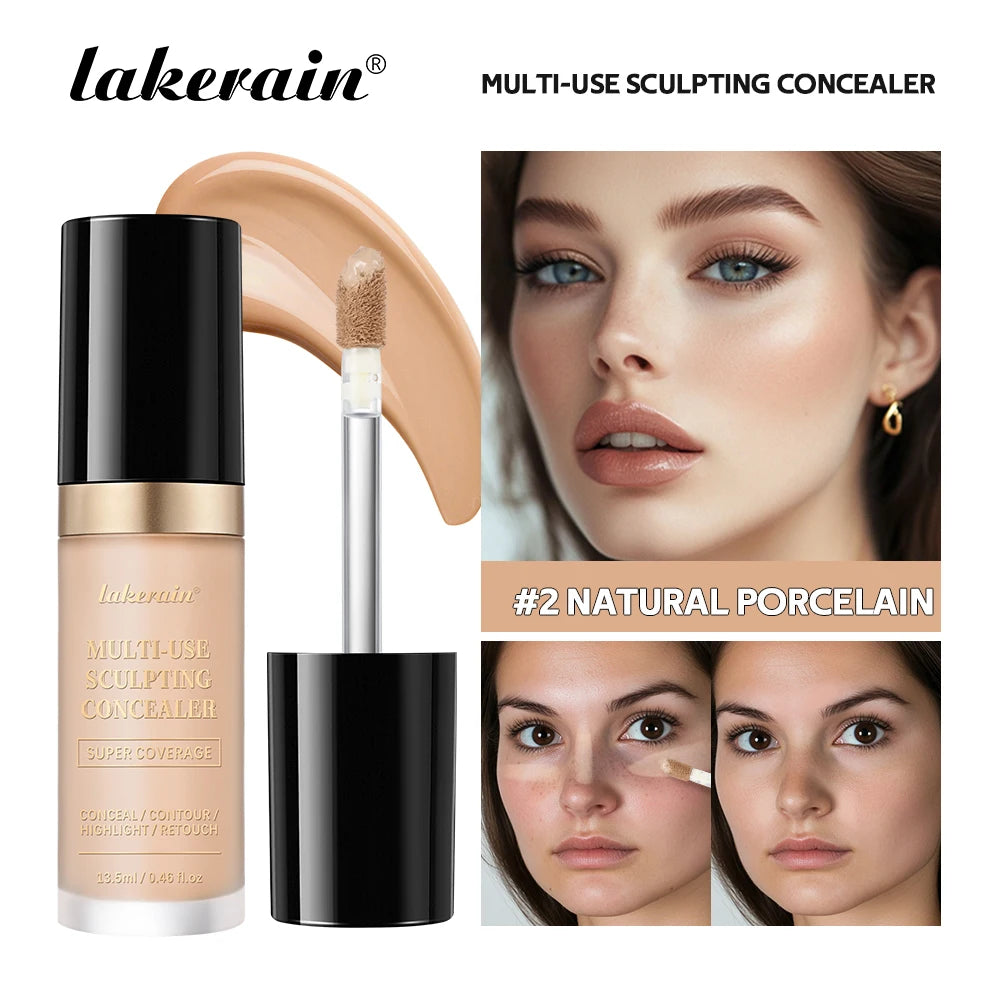 5-Color Waterproof Sculpting Concealer for Flawless Coverage - 27