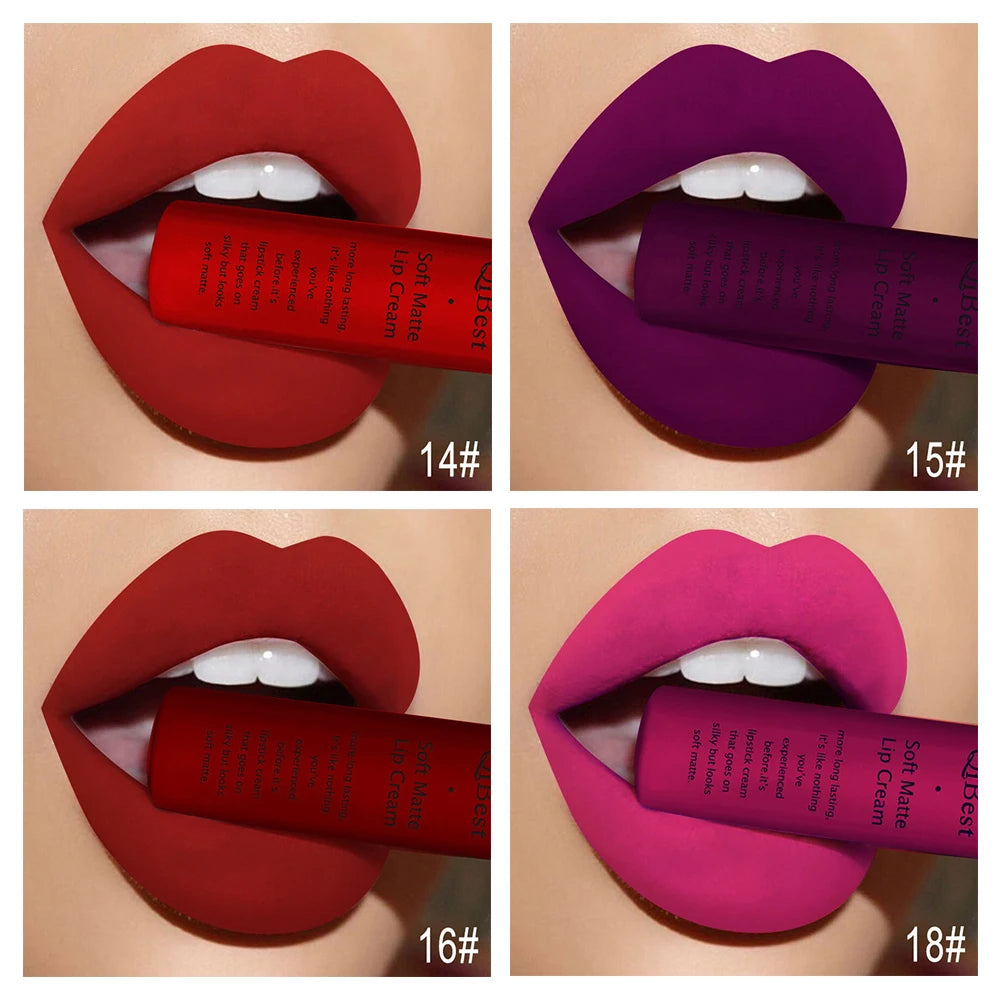 Velvet Matte Long-Lasting Liquid Lipstick - 12