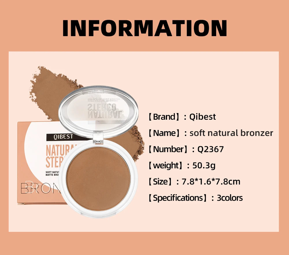 3-in-1 Face Contouring & Highlighting Powder Palette - 18