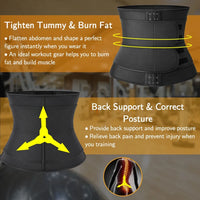 Sauna Sweat Waist Trainer and Tummy Slimming Belt