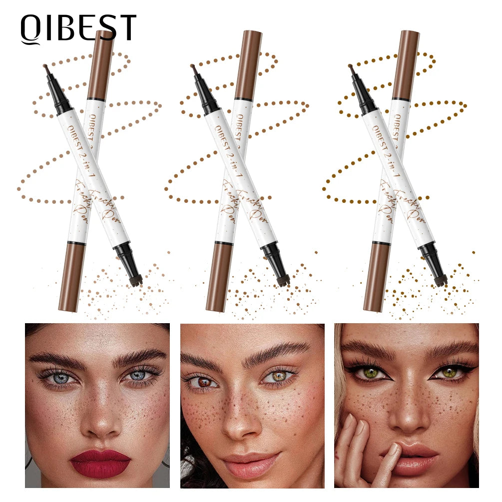 2-in-1 Waterproof Freckle Stamp Pen for Natural Makeup
