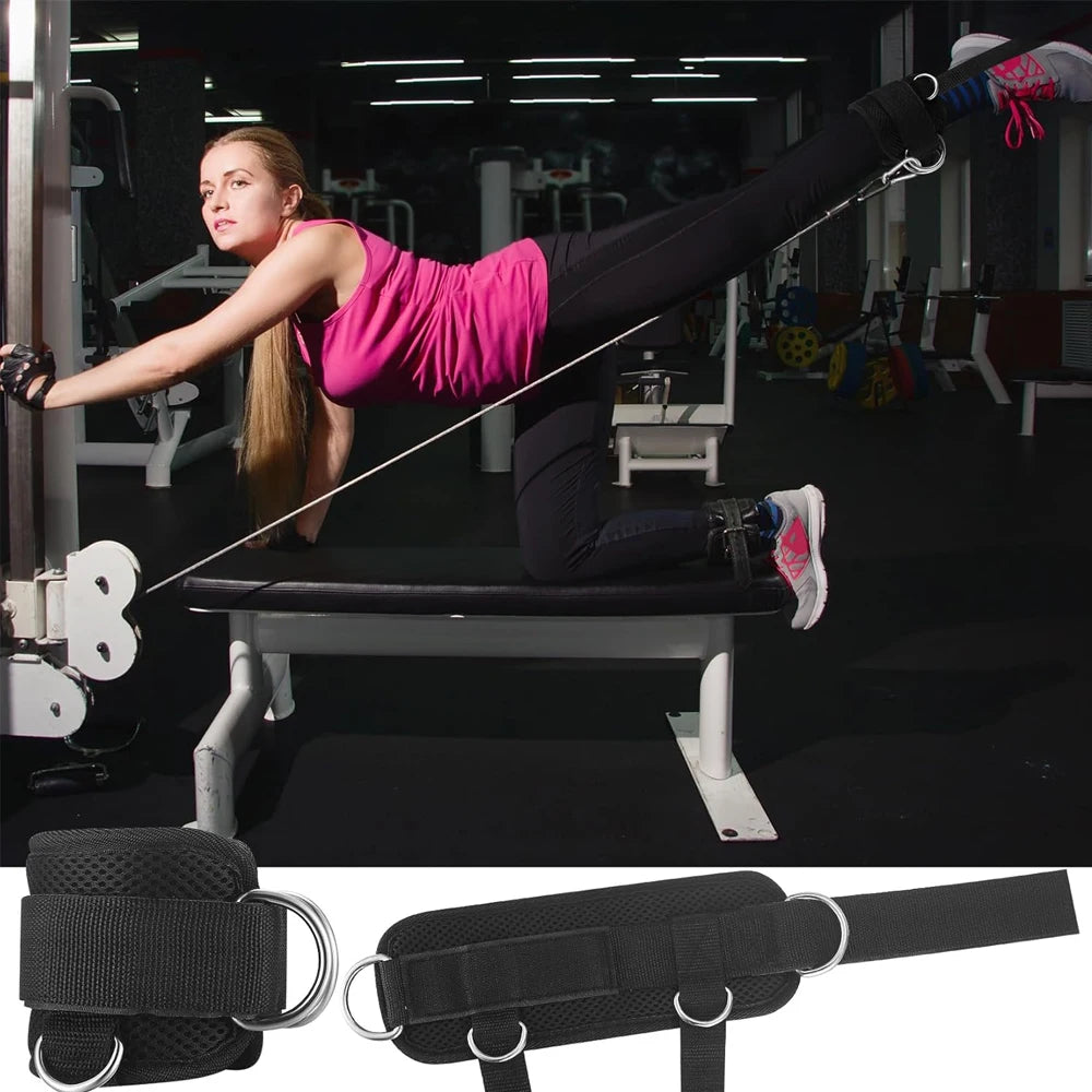 Adjustable Ankle Straps for Cable Machine Kickbacks - 17