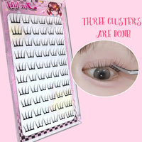 Self-Adhesive Korean Style Individual Cluster Eyelashes