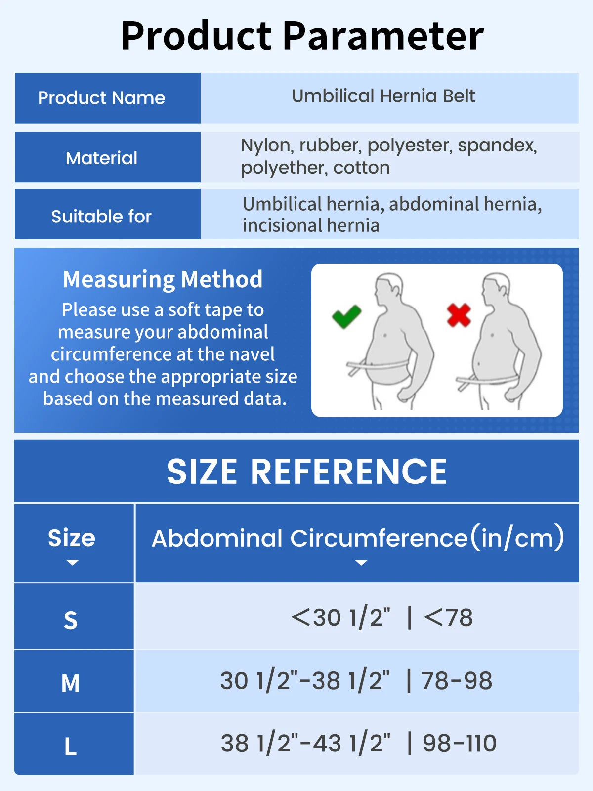 Adjustable Umbilical Hernia Support Belt for Abdominal Pain Relief - 17