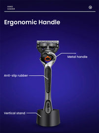5-Blade Precision Men's Shaving Razor with Flexball Tech