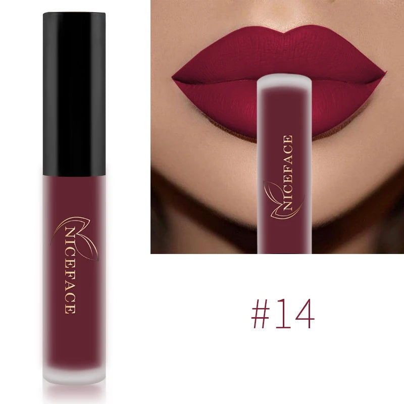 Long-Lasting Velvet Matte Liquid Lipstick - 27