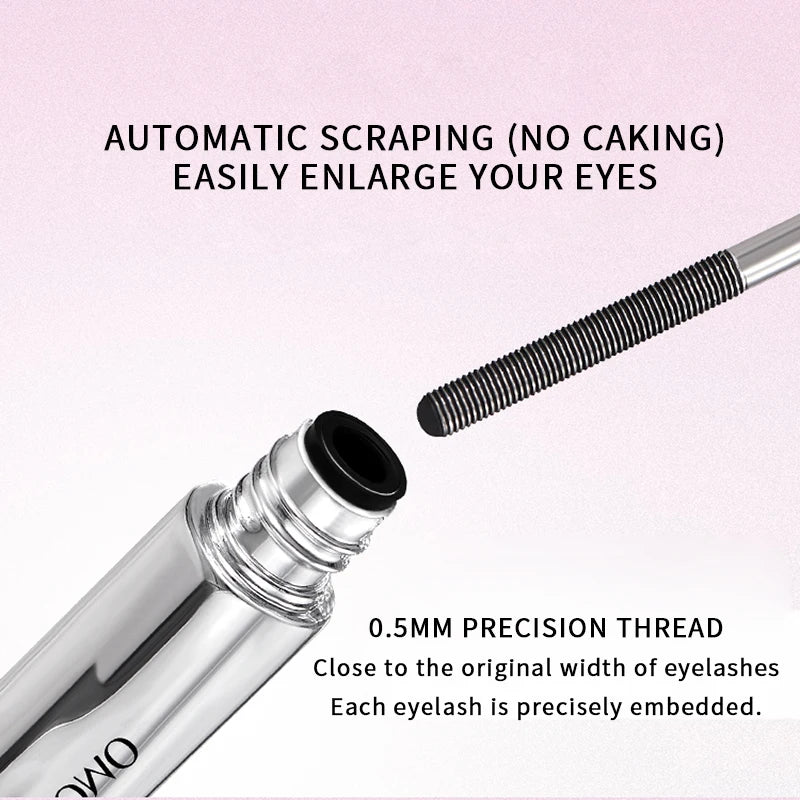 Volumizing Waterproof Steel Tube Mascara for Long-Lasting Lashes - 5