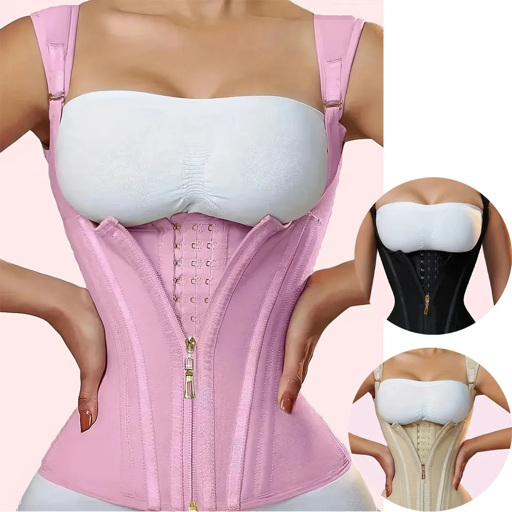 High-Elasticity Mesh Waist Cincher and Posture Correcting Corset - 1