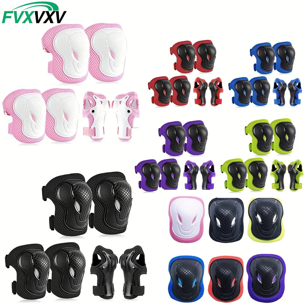 Protective Kids Knee and Elbow Pad Set for Sports - 7