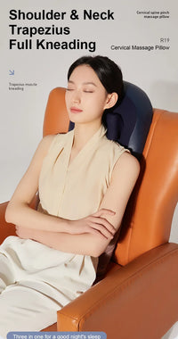 Portable Wireless Neck and Shoulder Shiatsu Massage Pillow