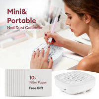Portable USB Mini Nail Dust Collector Vacuum