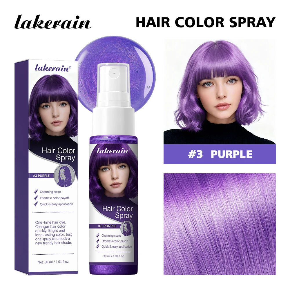 Instant Temporary Hair Color Spray for Parties and Styling - 21