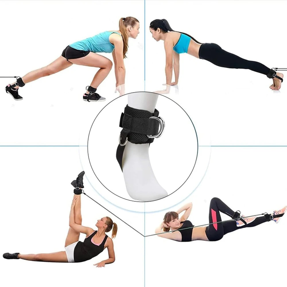 Adjustable Ankle Straps for Cable Machines and Glute Workouts - 9