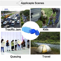 Portable Retractable Emergency Urinal for Travel and Camping