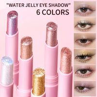 Water-Gloss Shimmer Eyeshadow Stick for Long-Lasting Makeup