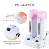 Dual Electric Roll-On Wax Heater for Hair Removal