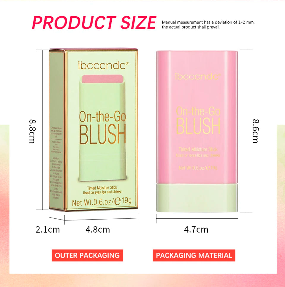 Creamy Multi-Use Tinted Blush Stick for Lips and Cheeks - 23