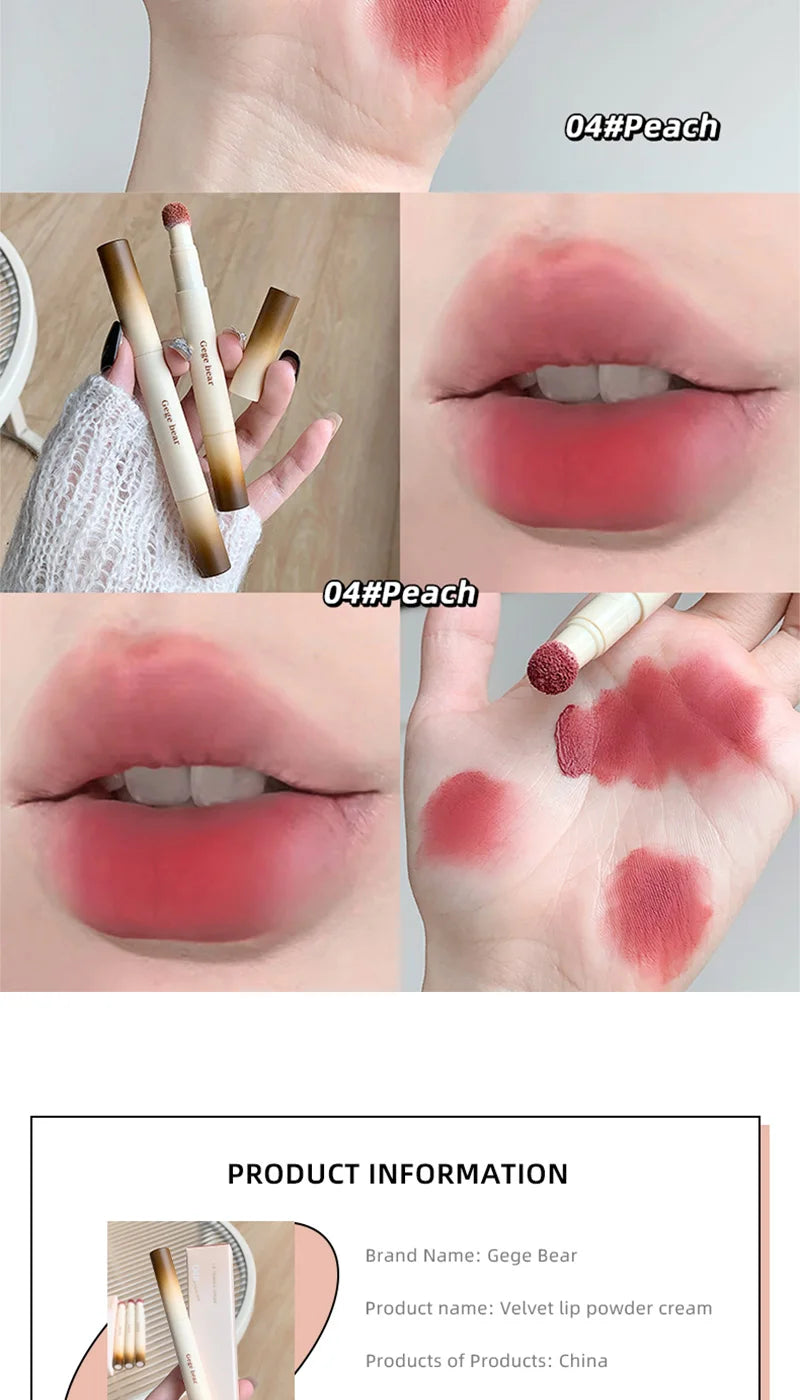 Velvet Matte Lip Powder Cream for Soft Long-Lasting Finish - 16