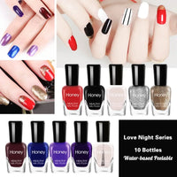 10-Piece Quick-Dry Peelable Nail Polish Set