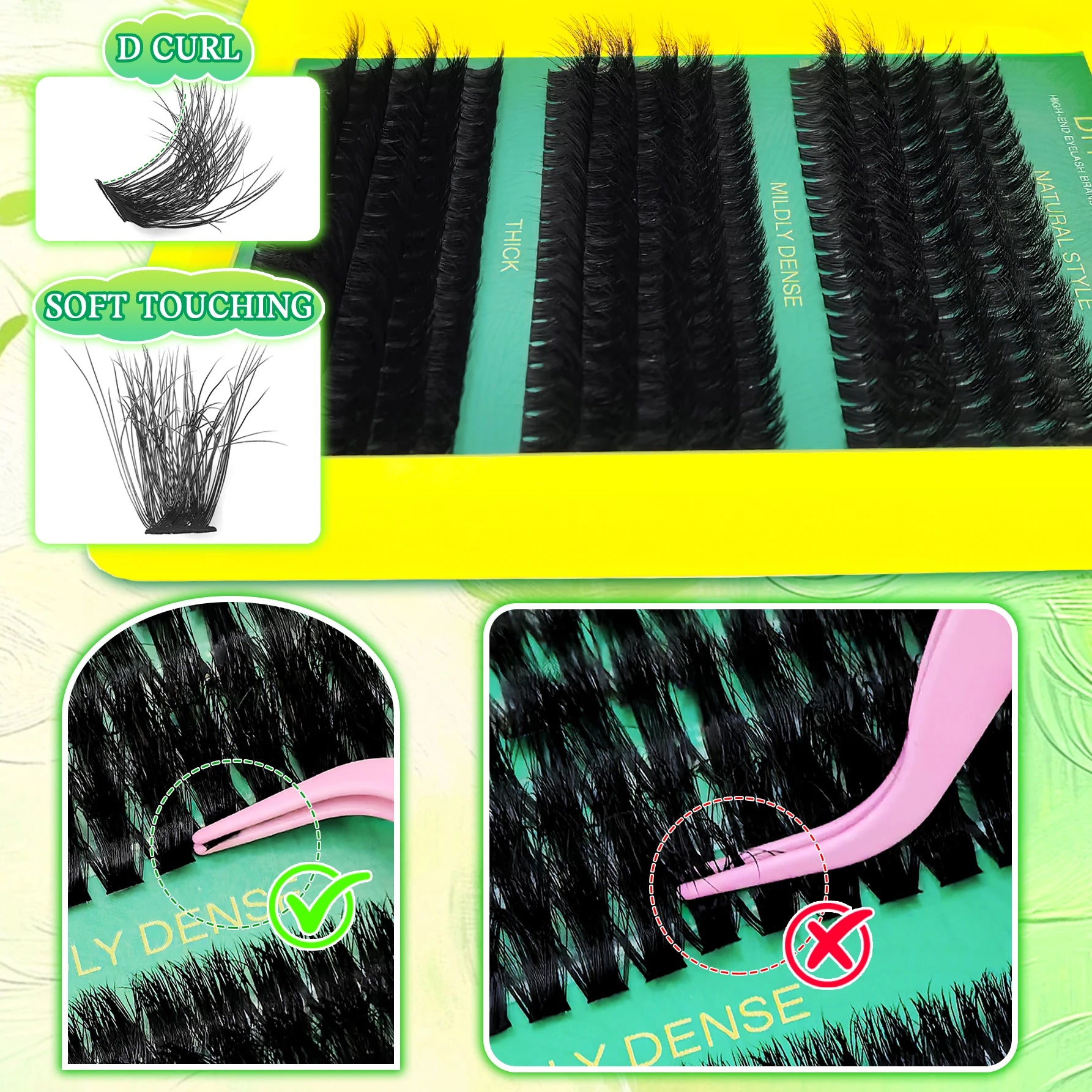 DIY Mega Volume Eyelash Cluster Extension Kit - 3