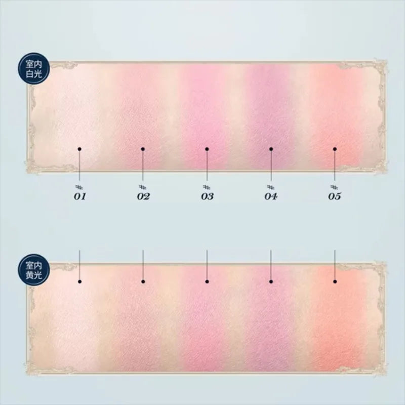 Embossed Bunny Garden Matte Face Blusher - 12