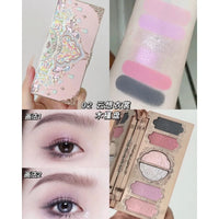 6-Color Butterfly Embossed Eyeshadow Palette