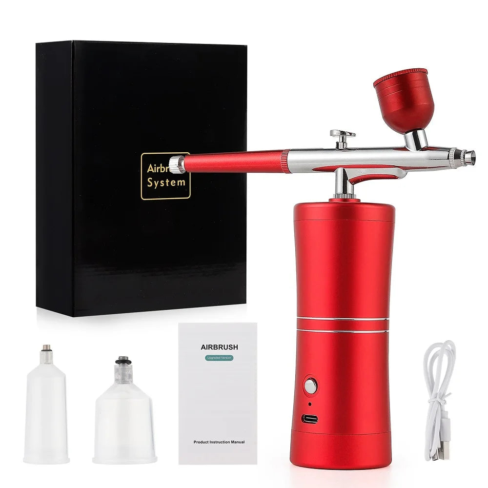 Portable Mini Airbrush Kit for Nail Art and Makeup - 44